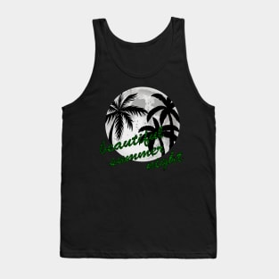 Beautiful Summer Night Full Moon Tank Top